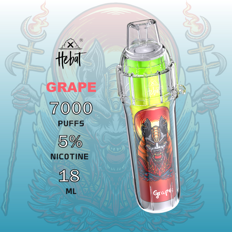 喜貝 Hebat Boom 一次性電子煙｜葡萄・拋棄式電子煙・約 7000 口・續行持久